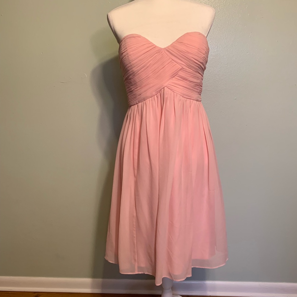 Blush Pink Strapless Dress